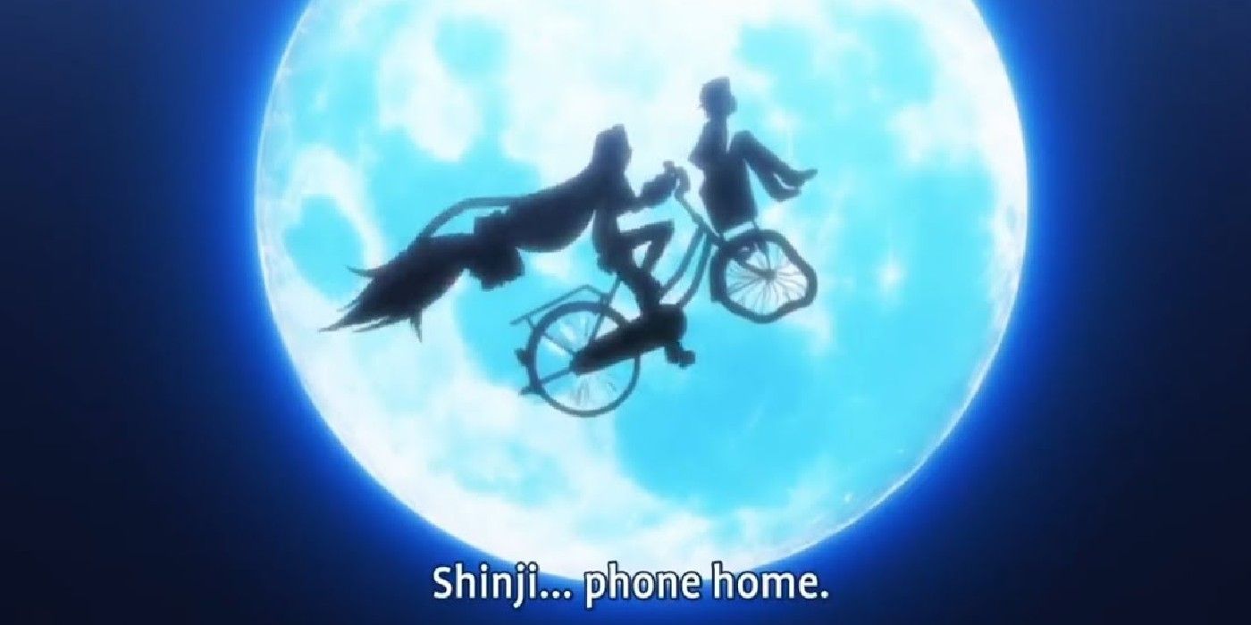 Rider Flies Shinji To The Moon