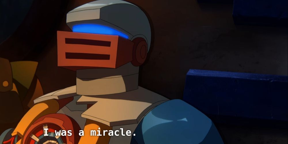 Roboto saying I was a miracle before he sacrifices himself in MOTU Revelation