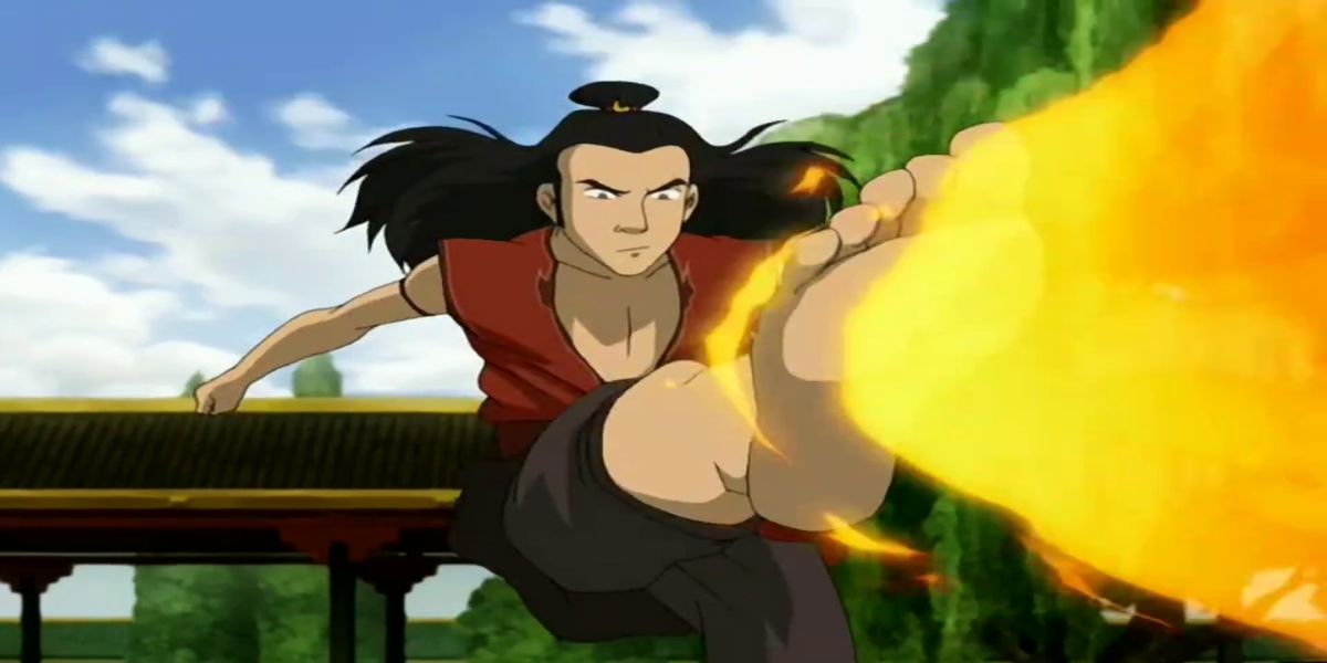 Roku shooting fire from his foot