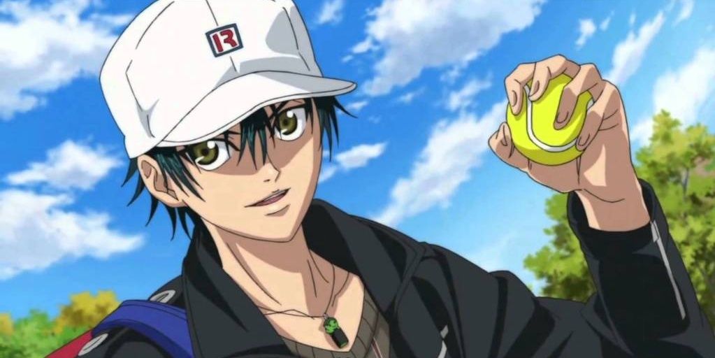 Ryoma Echizen Prince Of Tennis Holding A Ball