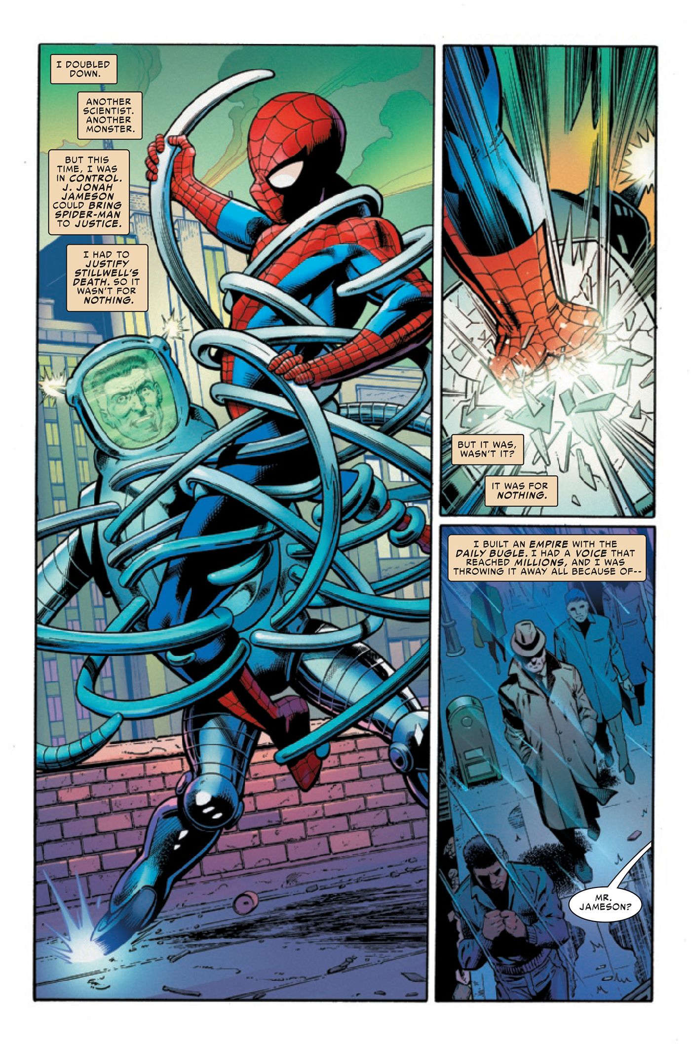 J. Jonah Jameson remembers taking Spider-Man on himself.