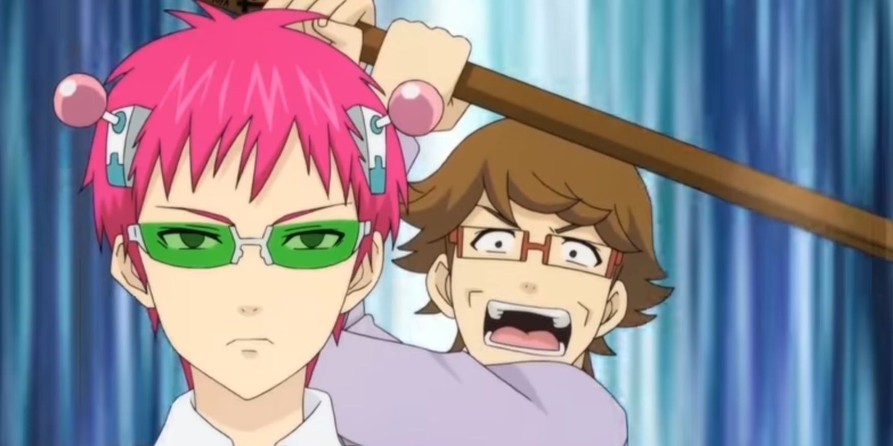 Saiki About To Get Hit By His Dad