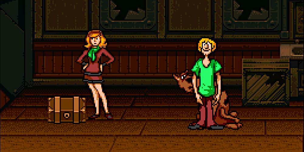 Scooby Doo Mystery Super Nintendo Cropped Screenshot Shaggy Scooby And Daphne