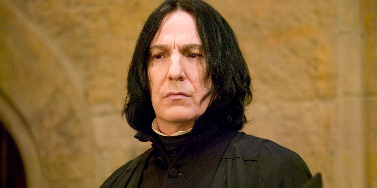 Severus Snape frowning in Harry Potter