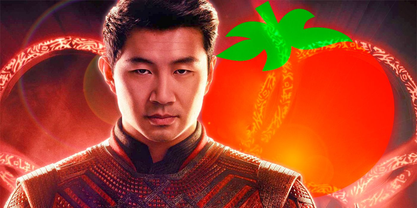 Shang-Chi next to Rotten Tomatoes logo