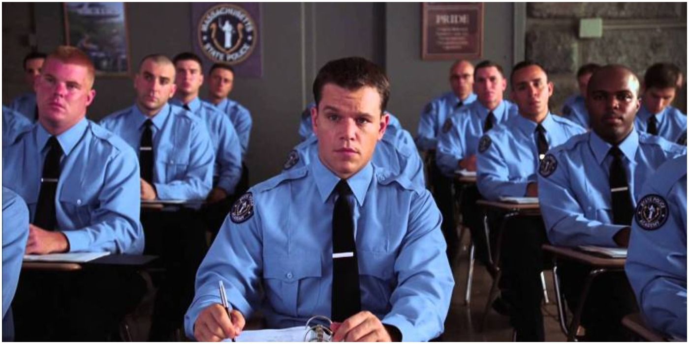 Sullivan attends police academy classes in The Departed