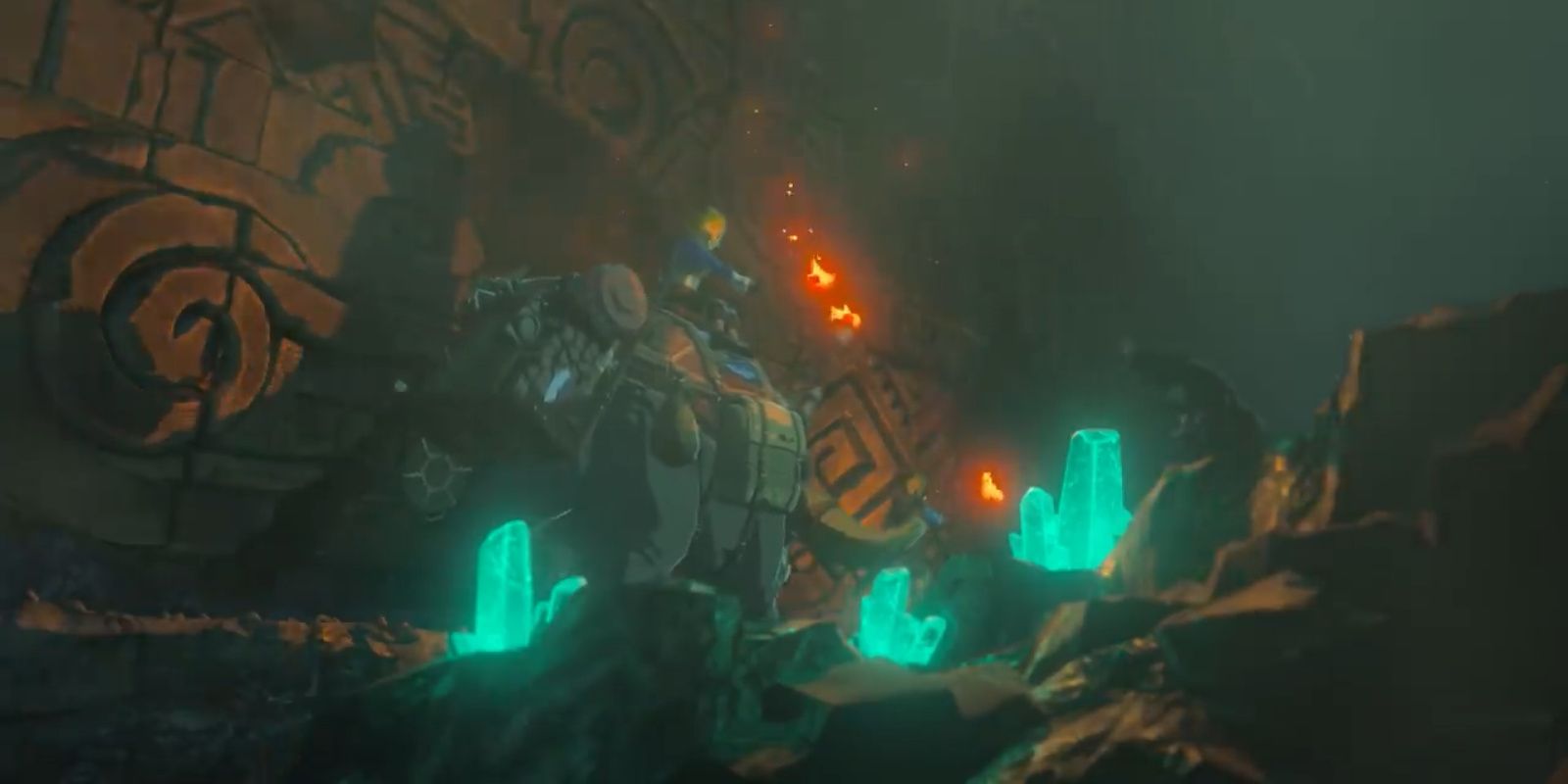 The Legend Of Zelda Breath Of The Wild 2 Trailer Link And Zelda Exploring Underground Screenshot