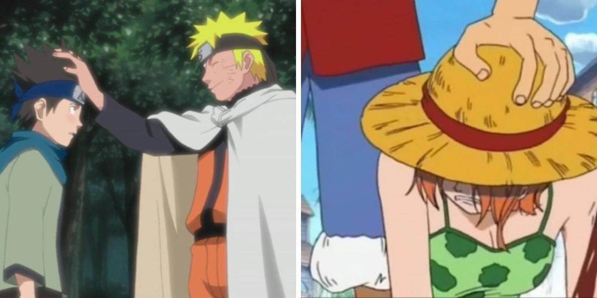 Naruto and Luffy comforting their friends