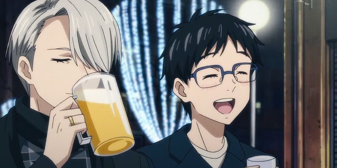Victor and Yuri in a bar