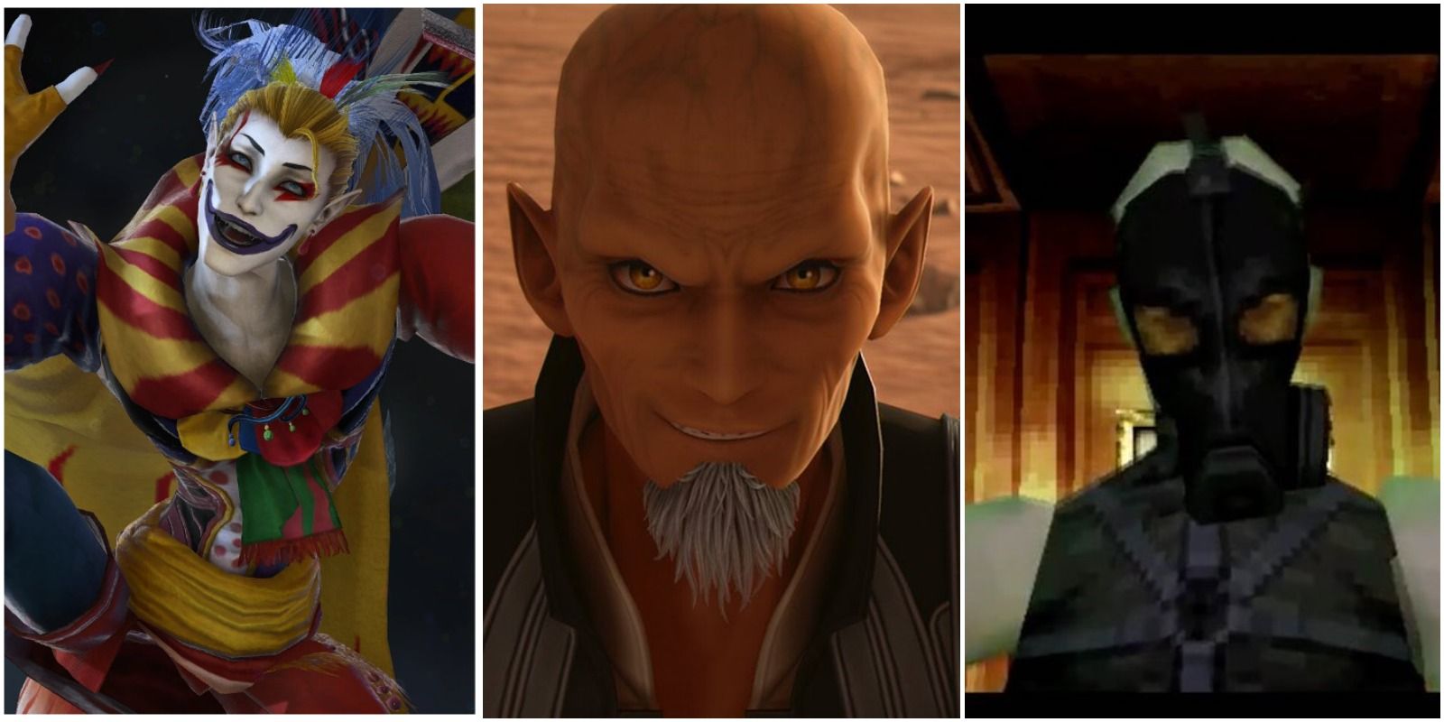 Suicide Squad Game Villains with Kefka Xehanort and Psycho Mantis
