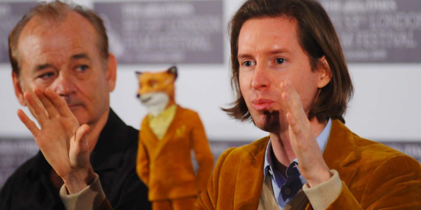Bill Murray watches Wes Anderson