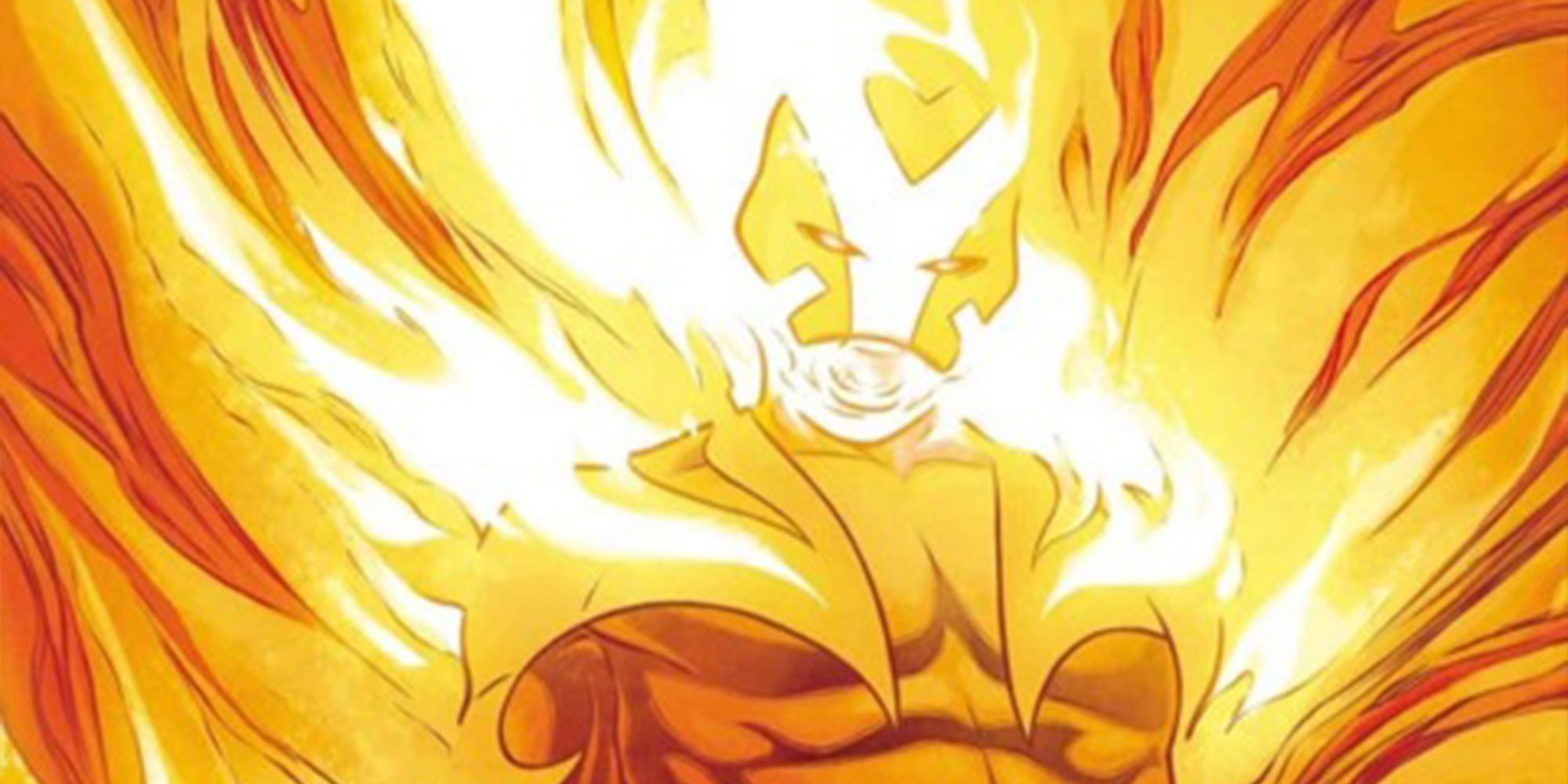 Sunfire from the X-Men on Fire