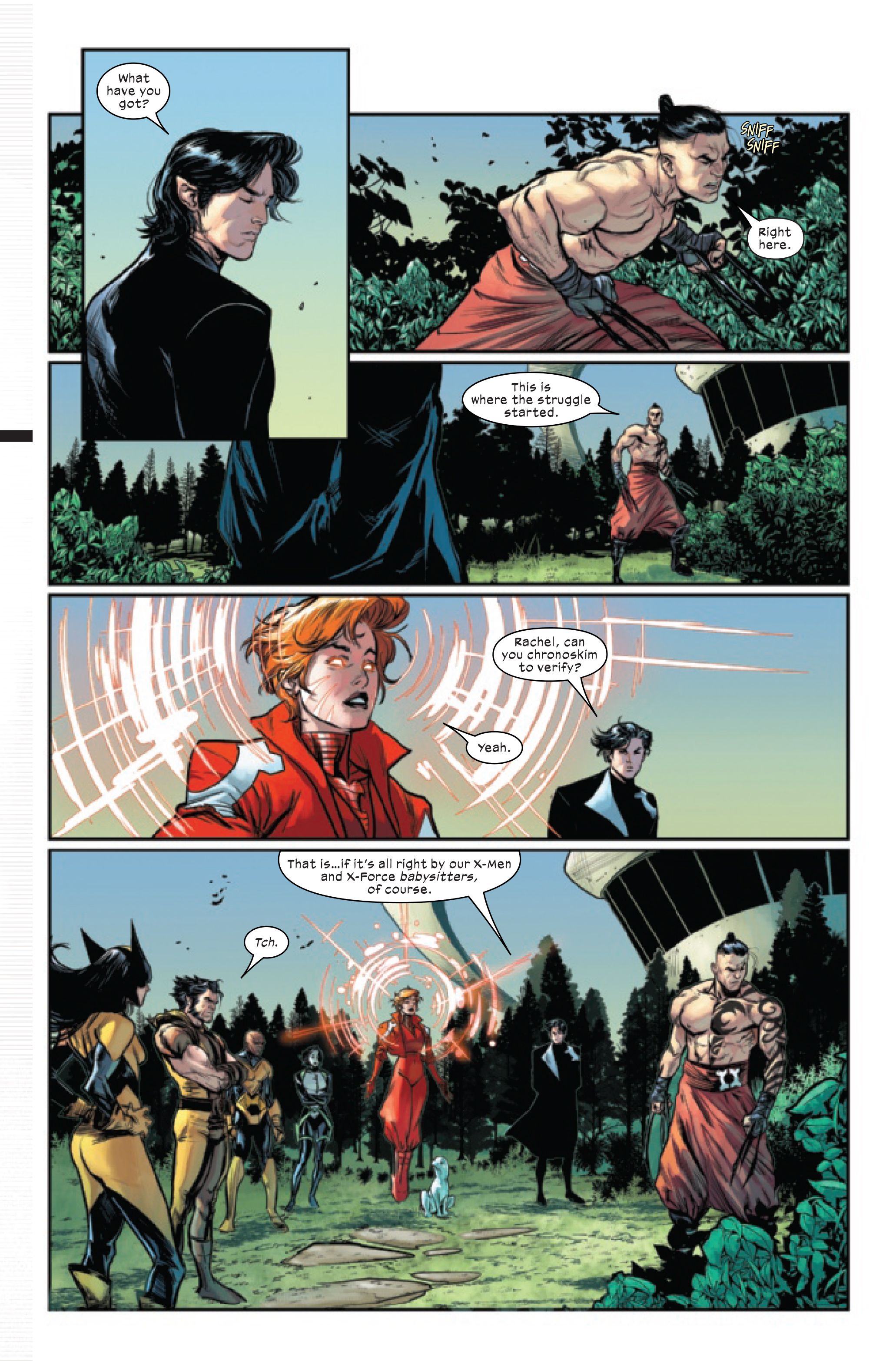 Page 1 of X-Men: The Trial of Magneto #1, by Leah Williams and Lucas Werneck. 