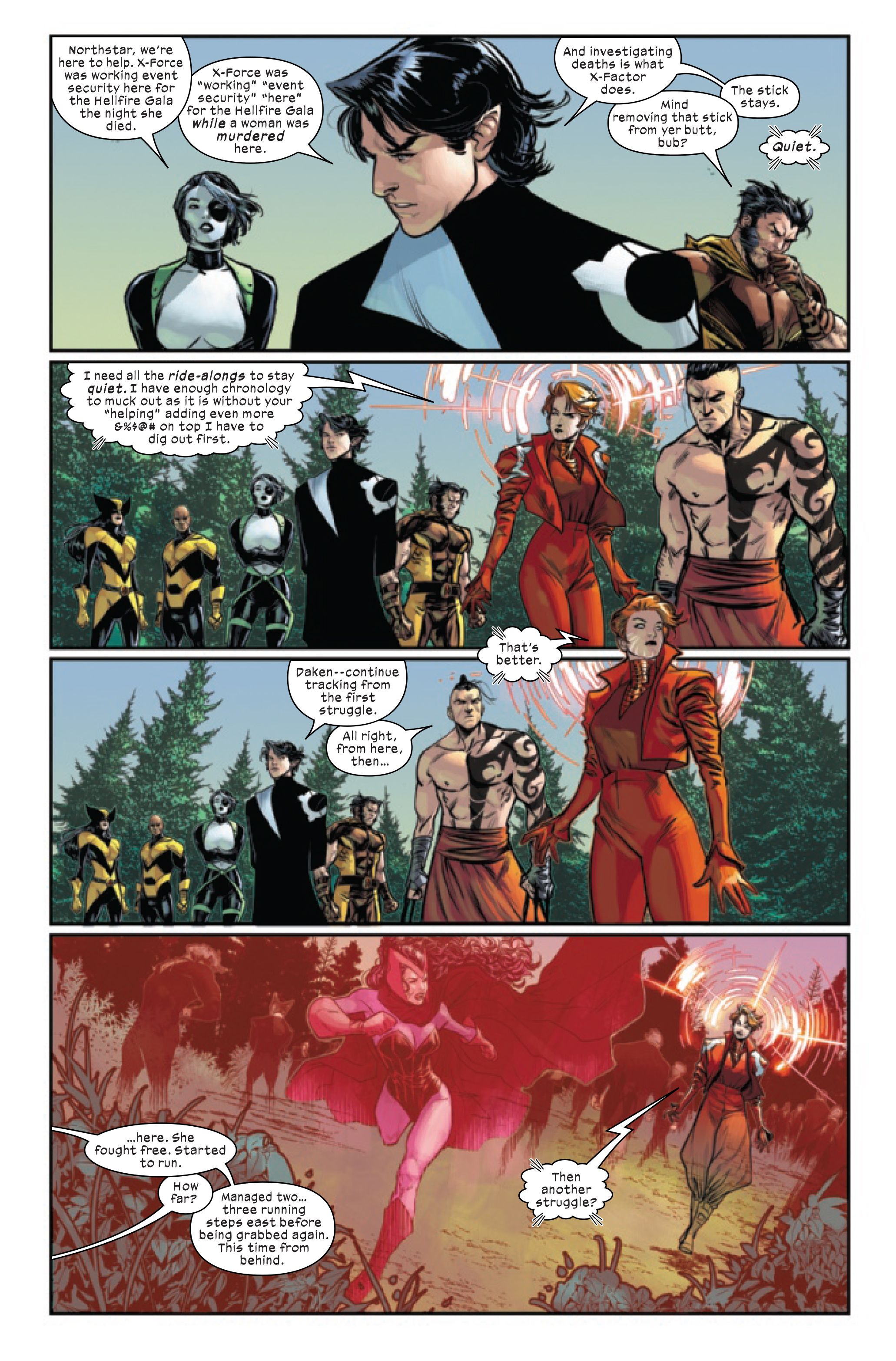 Page 2 of X-Men: The Trial of Magneto #1, by Leah Williams and Lucas Werneck. 