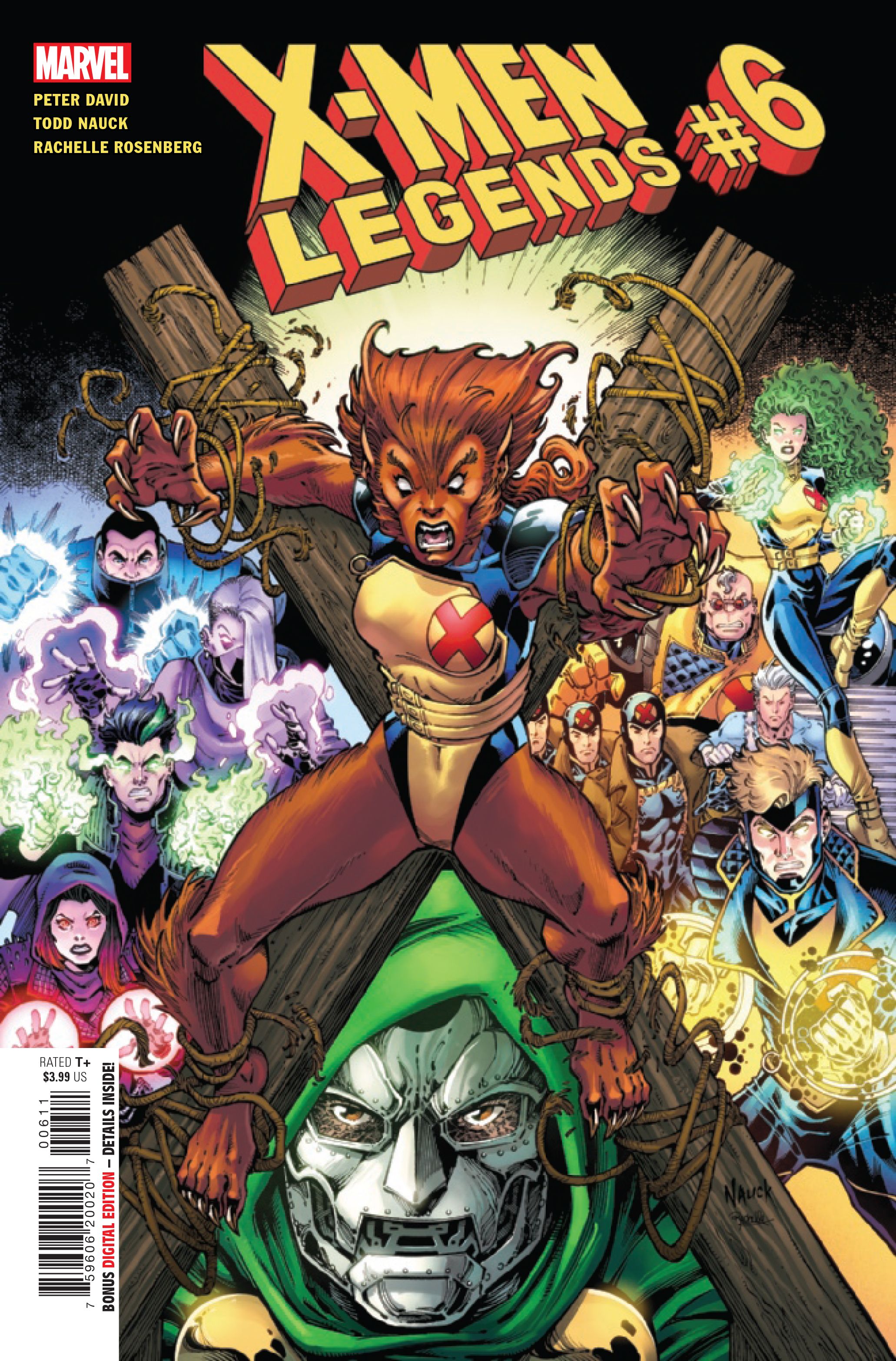 Cover for X-Men Legends #6, by Peter David, Todd Nauck, Rachelle Rosenberg and VC's Joe Caramagna.