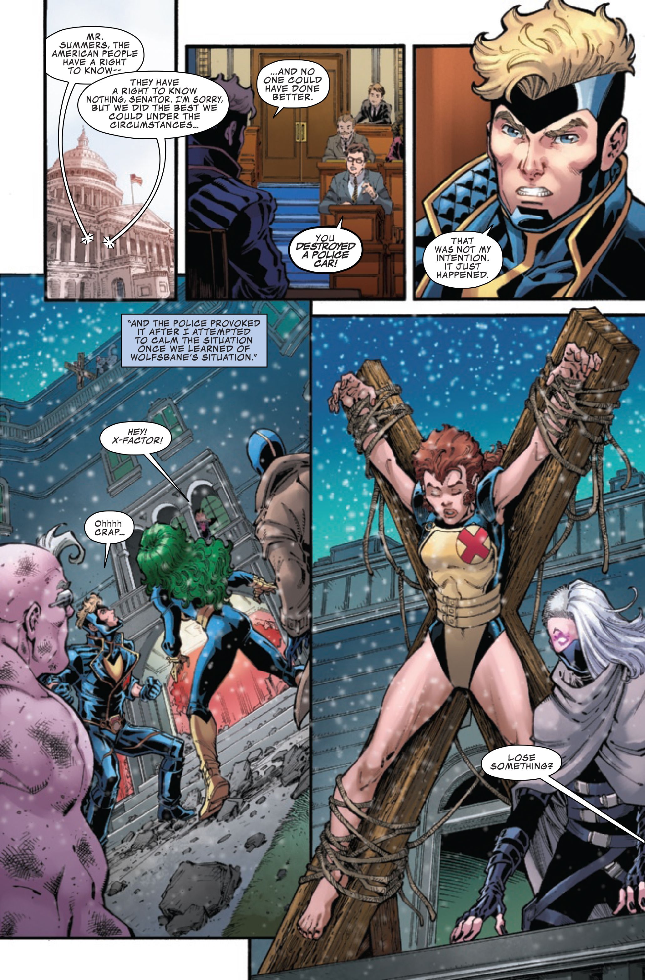 Page 2 of X-Men Legends #6, by Peter David, Todd Nauck, Rachelle Rosenberg and VC's Joe Caramagna.