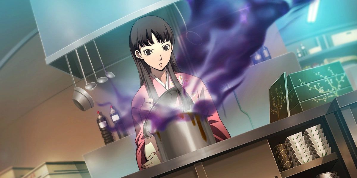 Yukiko cooking a miasma dish