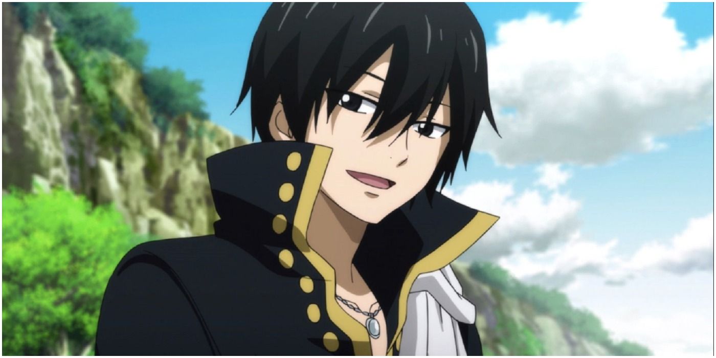 Zeref smiling and talking To Natsu