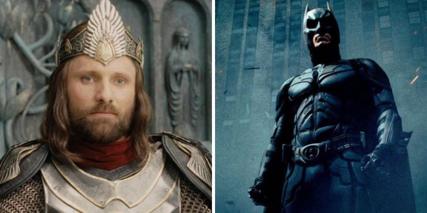 Aragorn in The Lord of The Rings & Batman in The Dark Knight