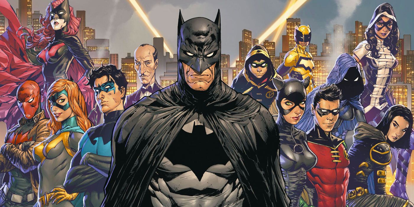 Comic art of the Batman Family members