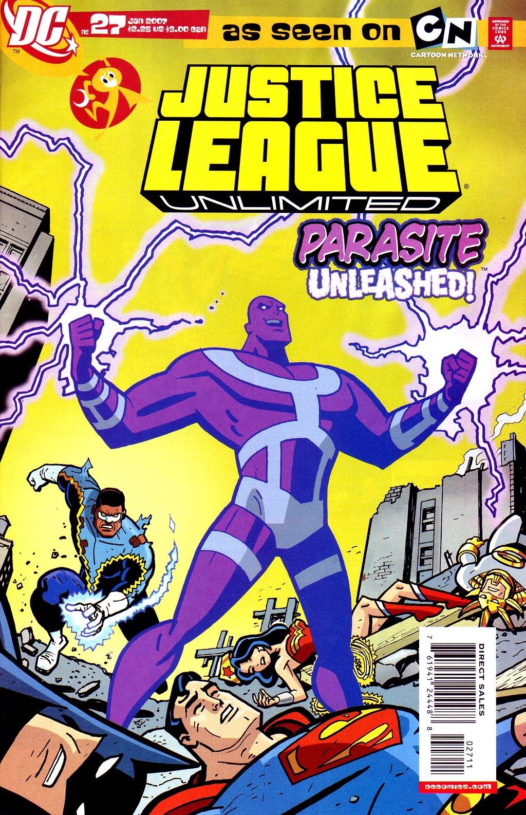 Black Lightning in the Justice League Unlimited comic book