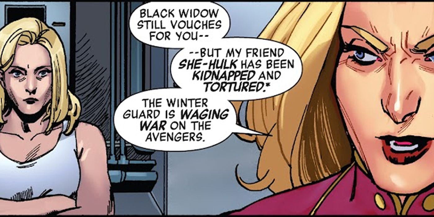 Black Widow Captain Marvel Interview