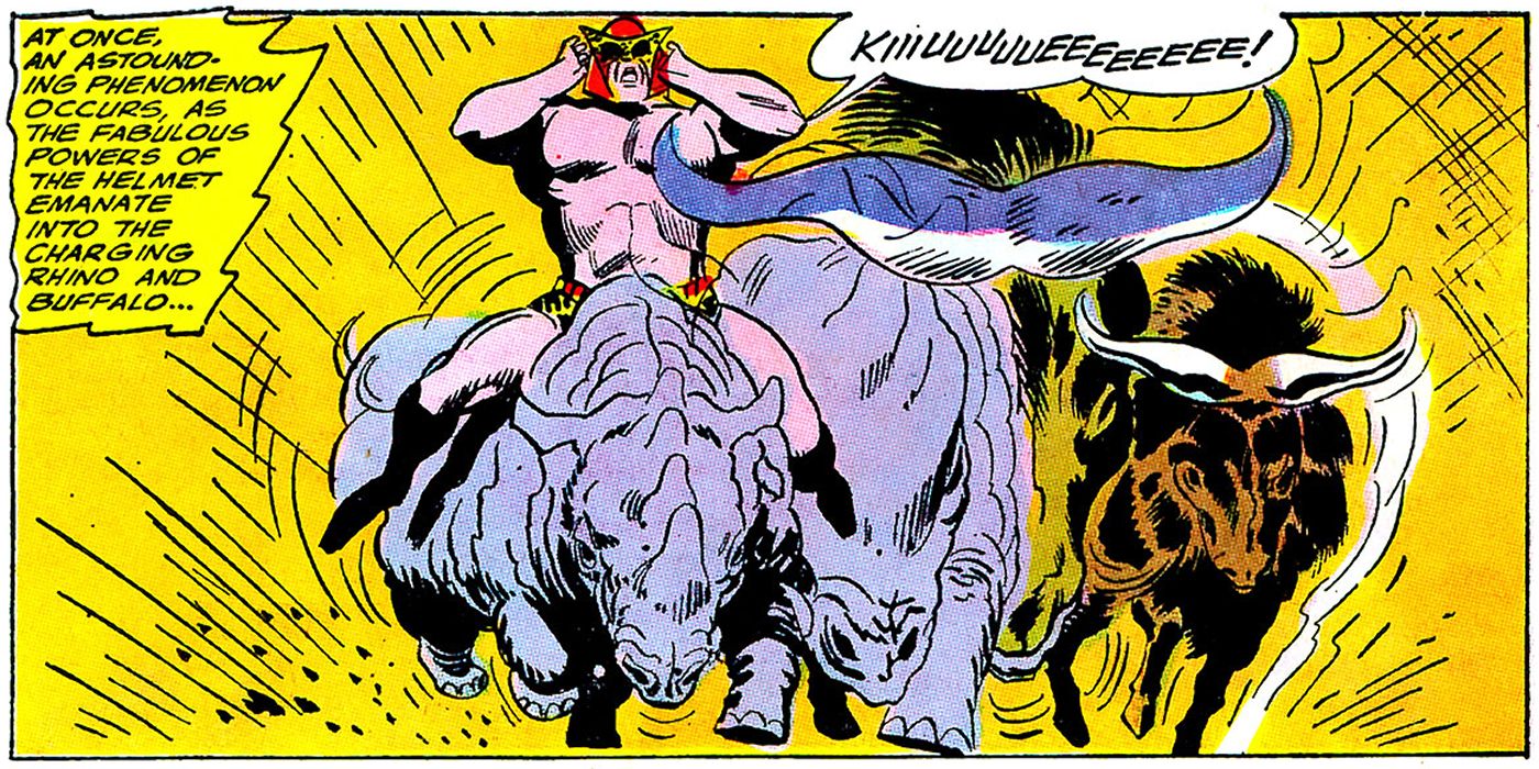 b'wana beast rides a rhino