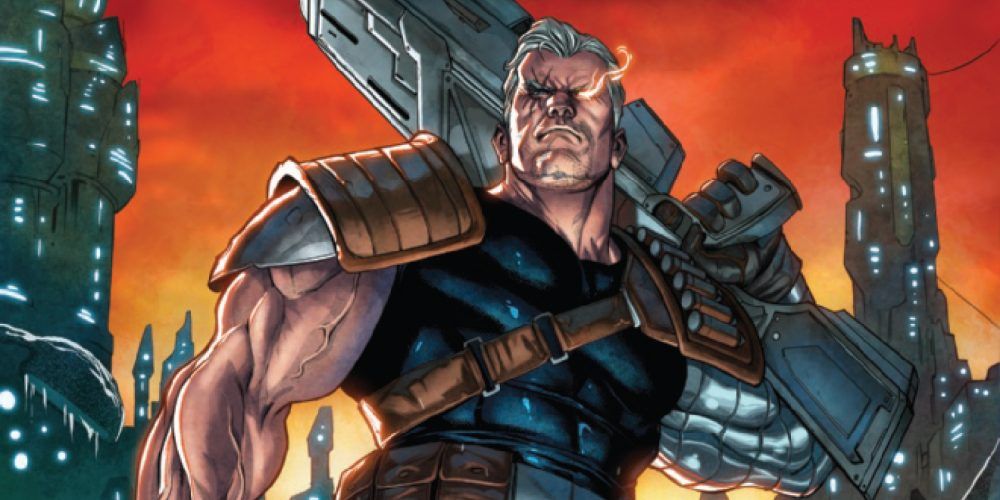 Cable wielding a huge metal gun in the reloaded story arc in Marvel Comics