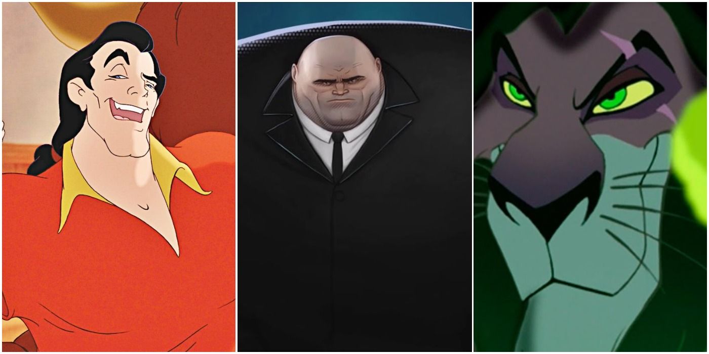 Gaston, Kingpin, & Scar villains as heels