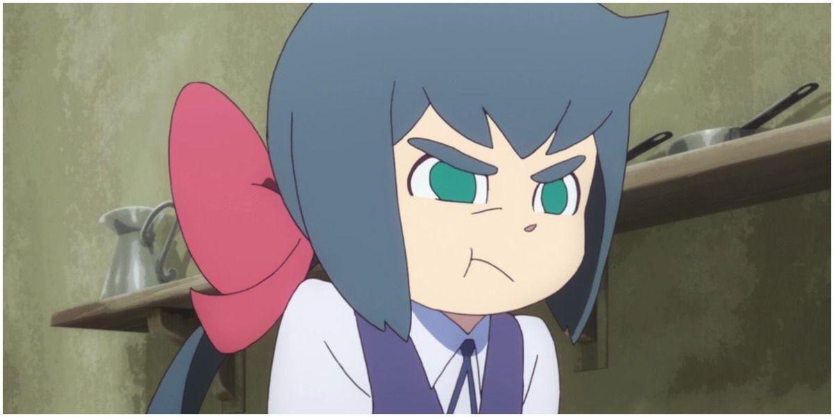 Constanze pouting in Little Witch Academia.