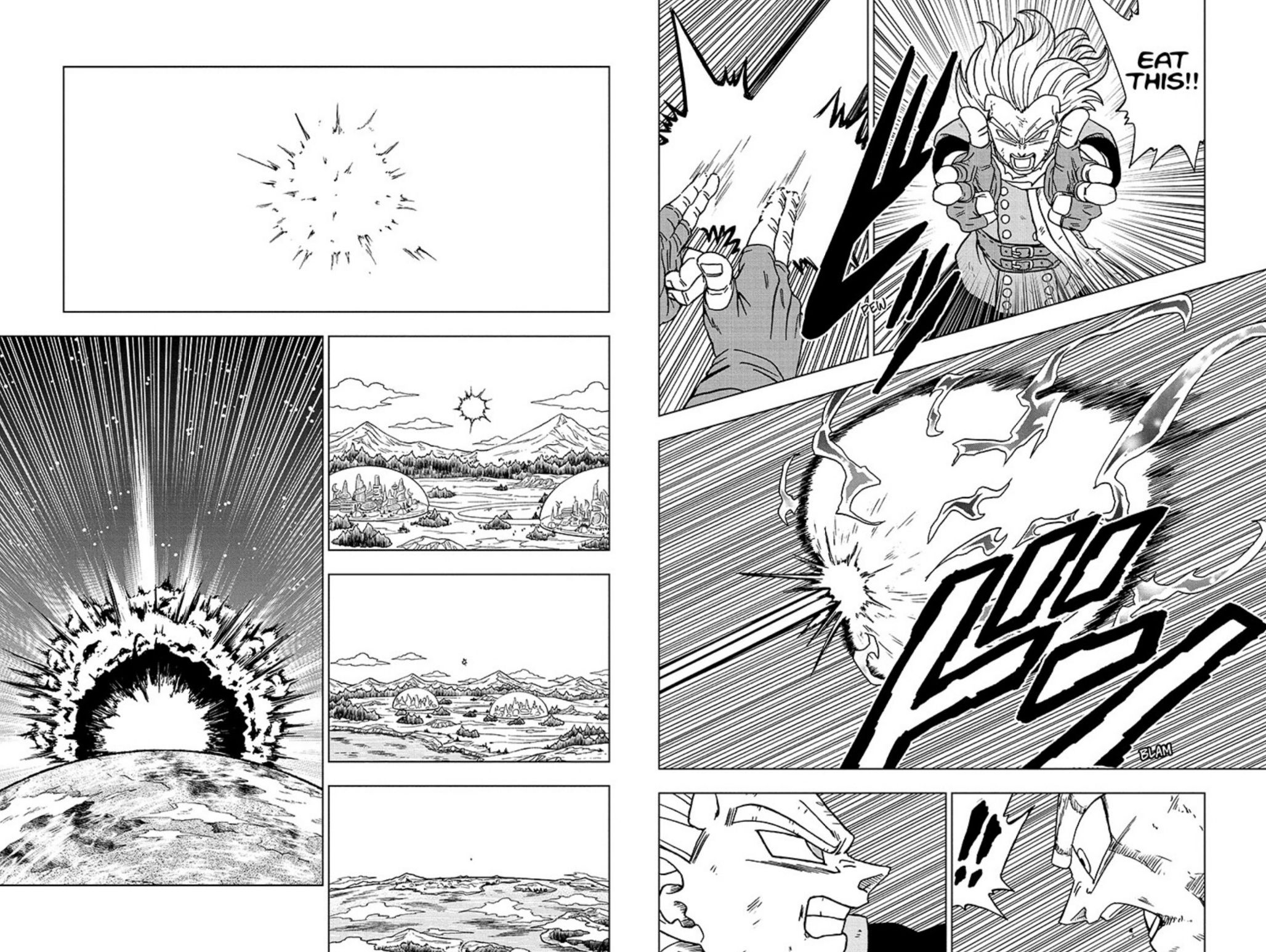 Vegeta and Granolah fight in Dragon Ball Super Chapter 75, by Akira Toriyama and Toyotarou.