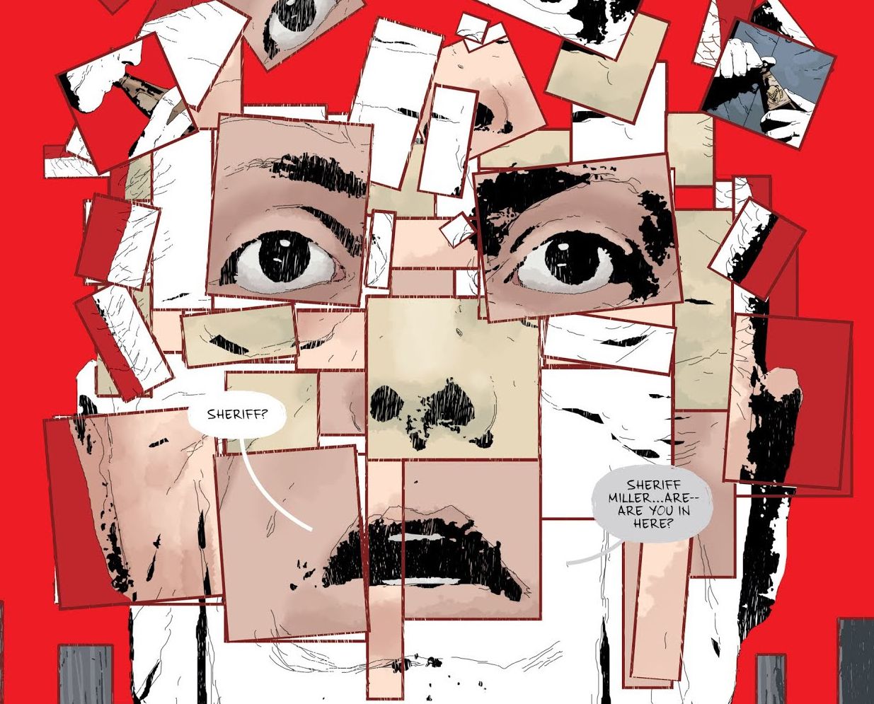 Father Fred enters the black barn in Jeff Lemire's Gideon Falls