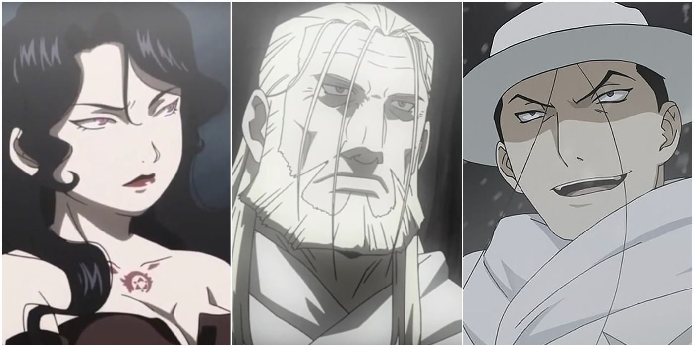 Fullmetal Alchemist Brotherhood: All The Main Villains From