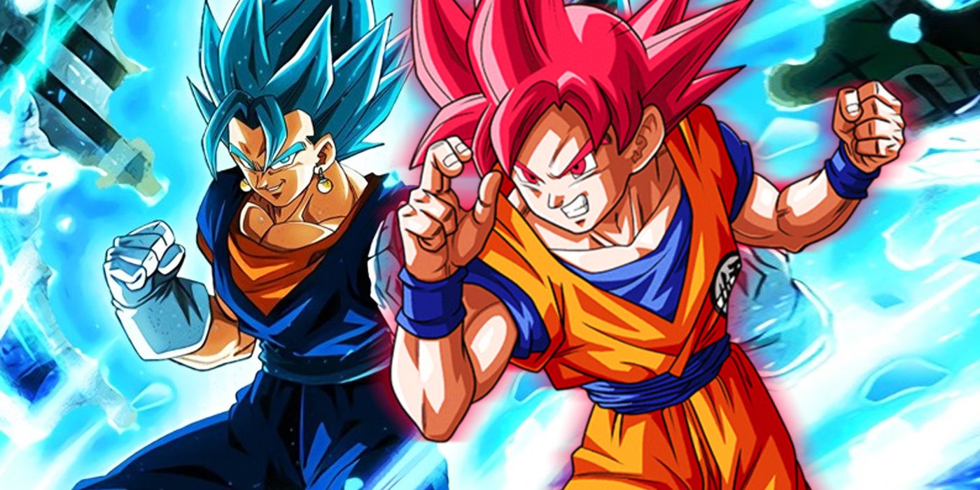 Super Saiyan God Goku x Super Saiyan Blue Vegeta