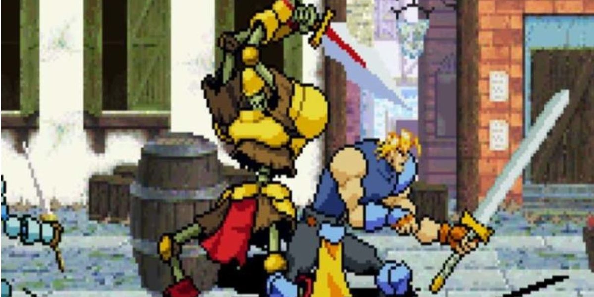 Sega Saturn's Guardian Heroes fighting.