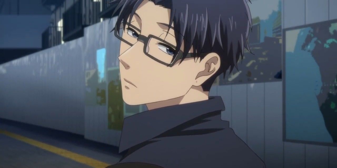 hirotaka nifuji looking over his shoulder in wotakoi