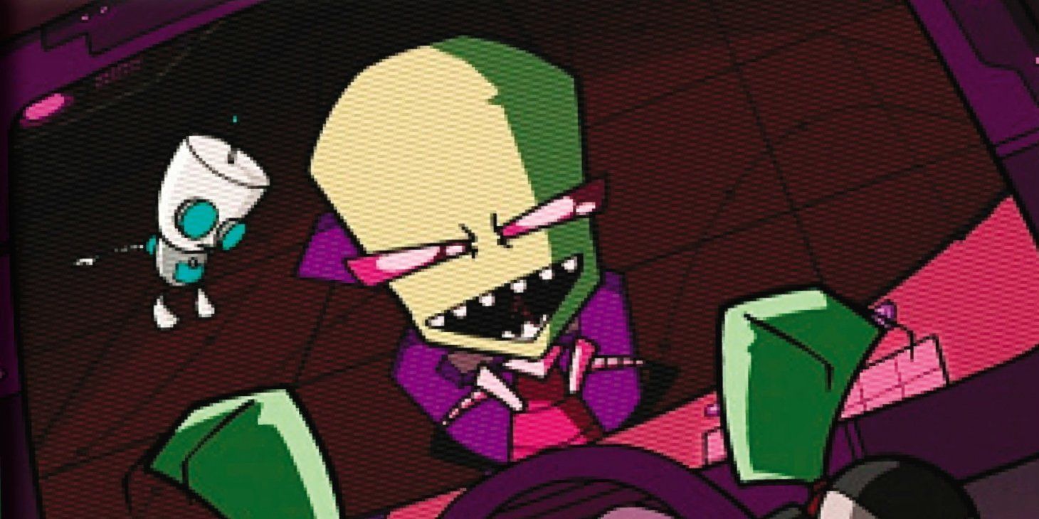 Invader Zim on a Monitor
