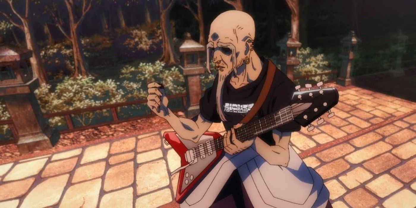 Yoshinobu uses a guitar to transmit his cursed energy in Jujutsu Kaisen.