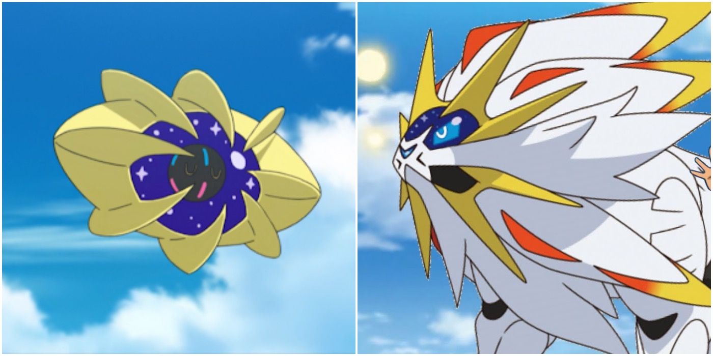 cosmoem and solgaleo in pokemon sun and moon