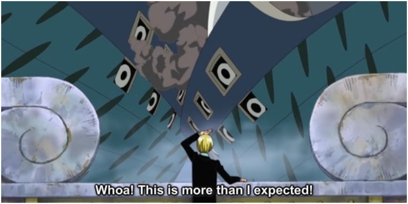 Sanji Crashes Navy Ships At Enies Lobby in One Piece