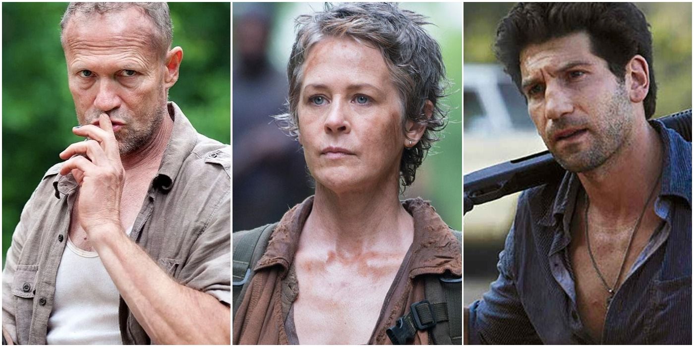 Michal Rooker as Merle, Jon Bernthal as Shane and Melissa McBride as Carol, Walking Dead 5 Actors who nailed their roles feature image