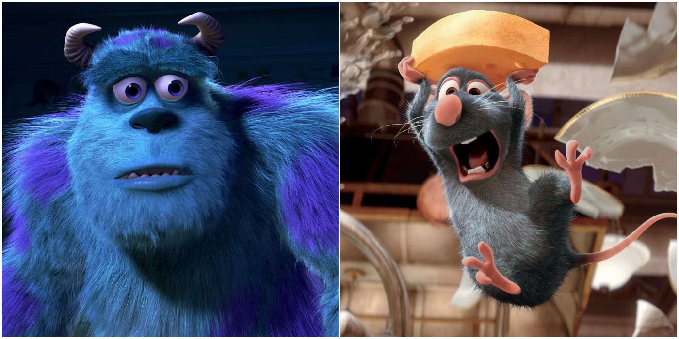 Sully from Monster Inc. & Remy from Ratatouille