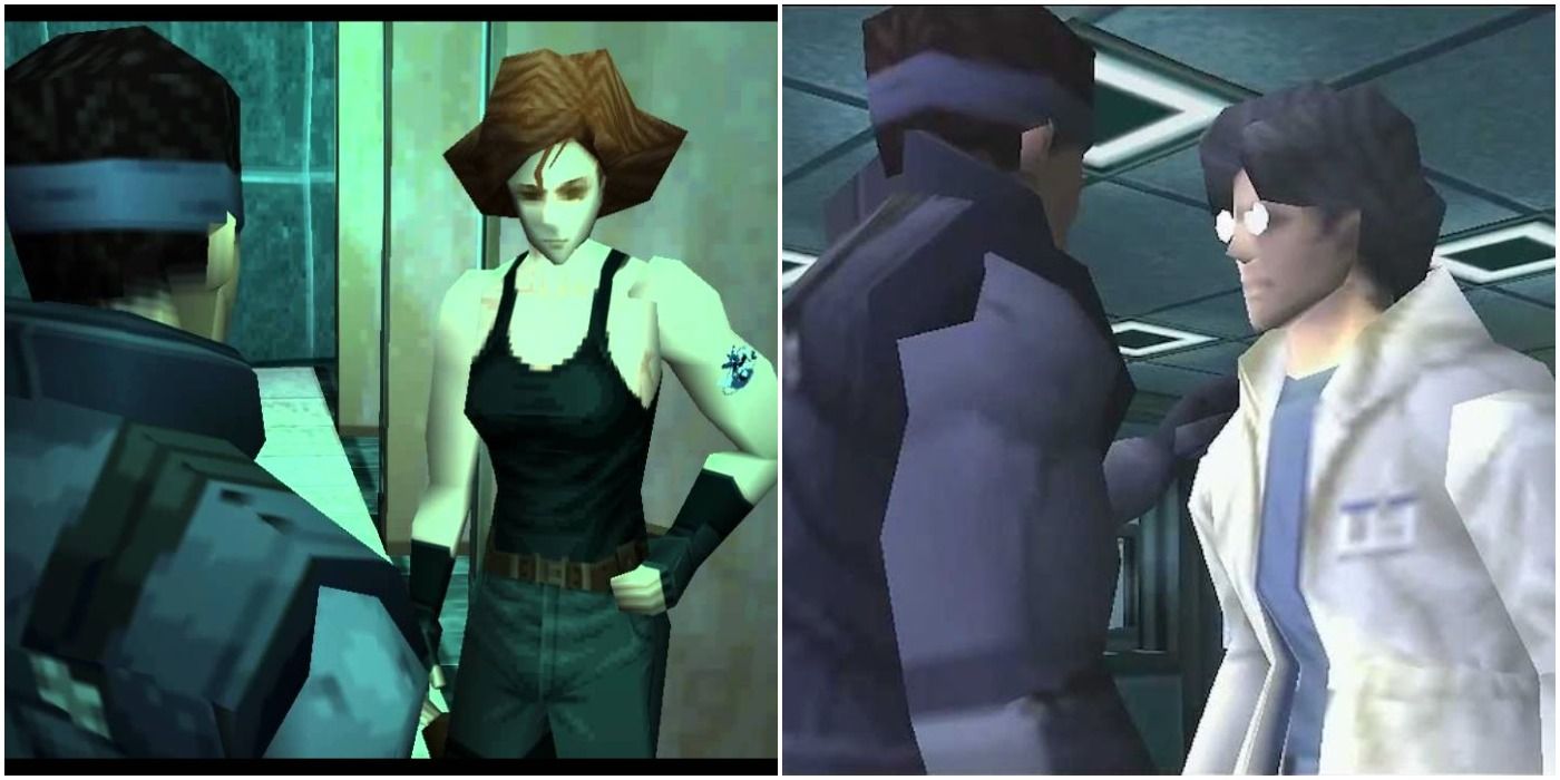 solid snake, meryl silverburgh, and sniper wolf (metal gear and 1