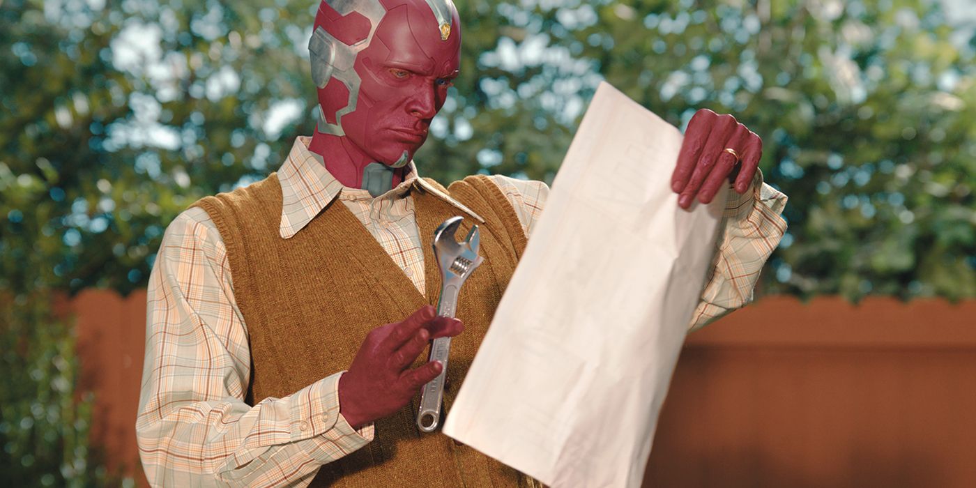 Paul Bettany as Vision in Marvel Studios' WandaVision
