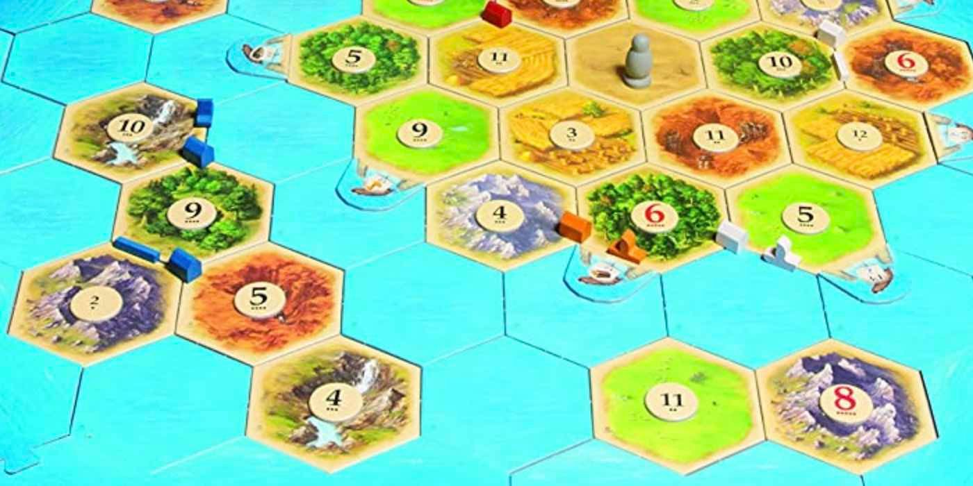 Display of Catan Seafarers board setup and components.