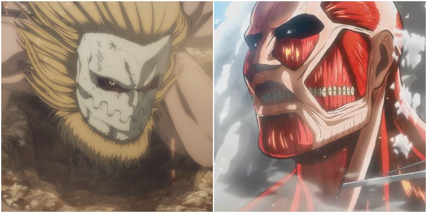 AOT Jaw Titan And Colossal Titan