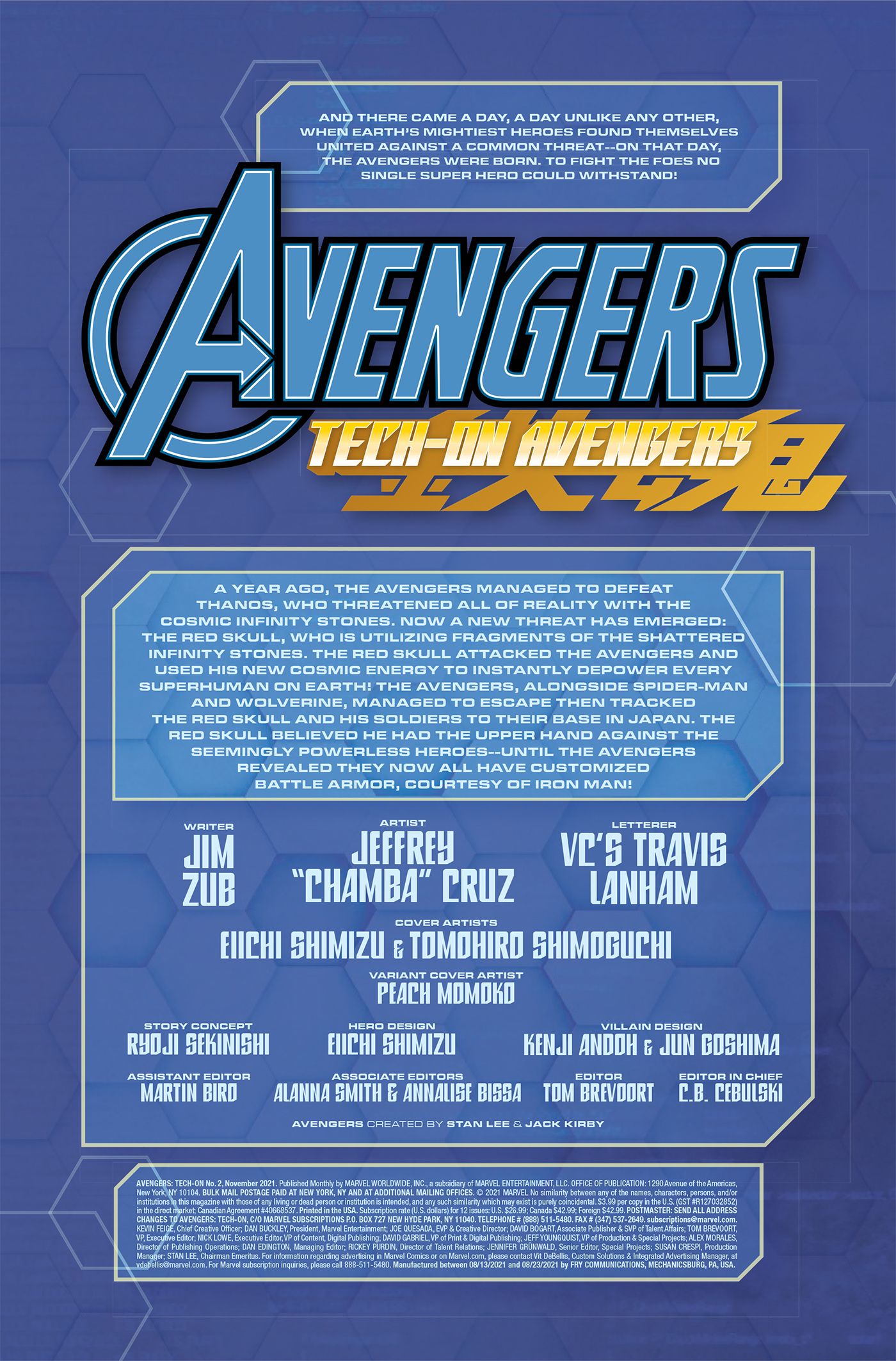 A recap of the events of Avengers: Tech-On #1.