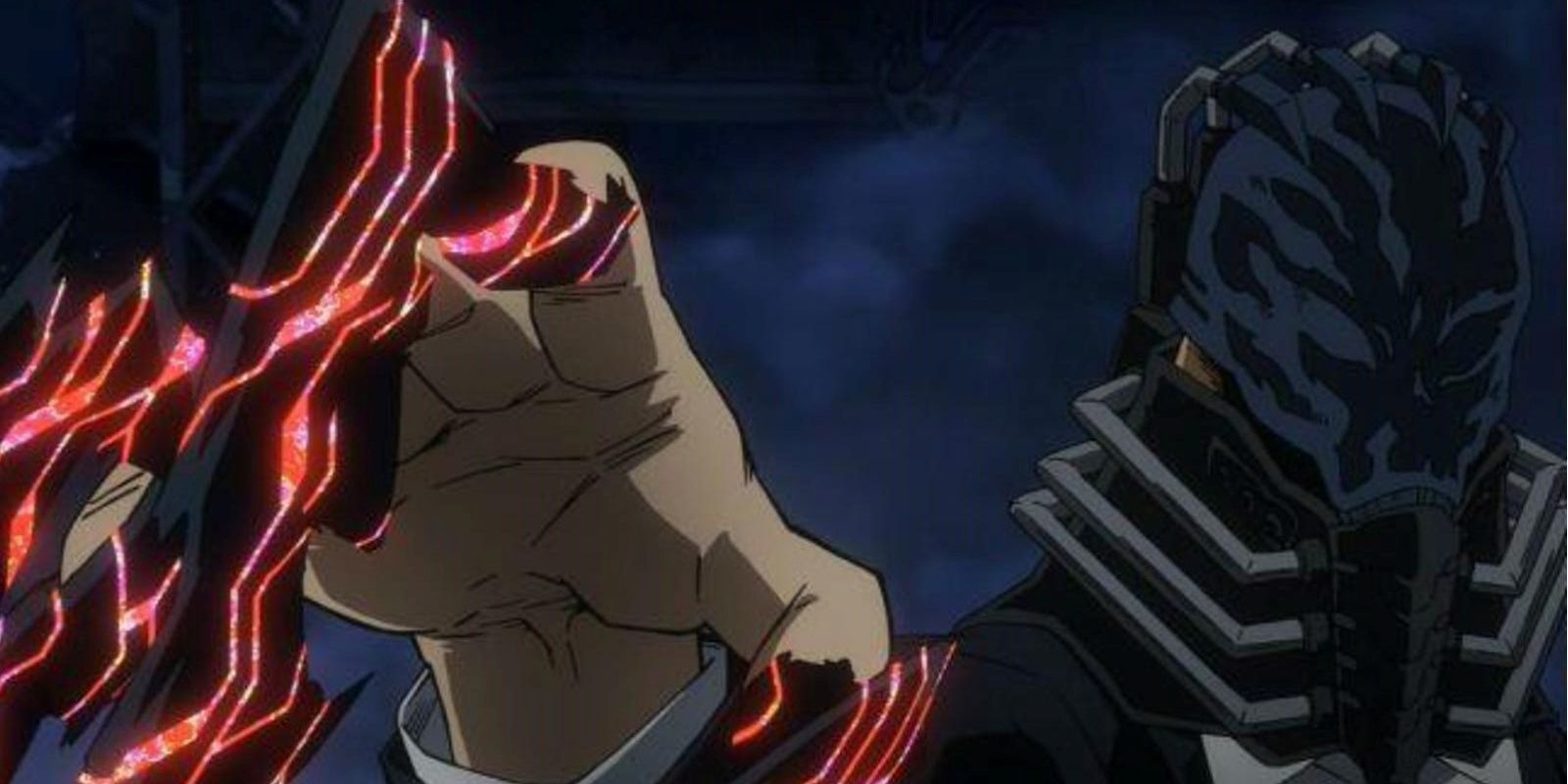 All for One red glowing fingers from My Hero Academia