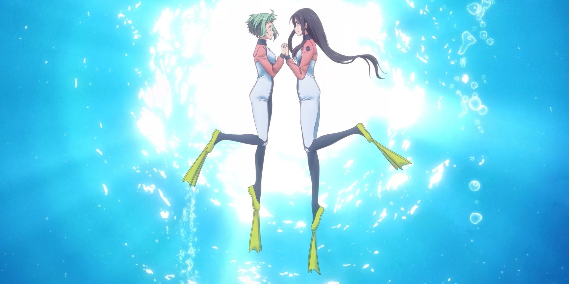 The two main protagonists of Amanchu!