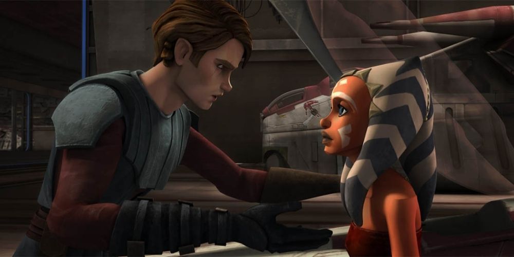 Anakin Reprimanding Ahsoka After Losing Her Squadron